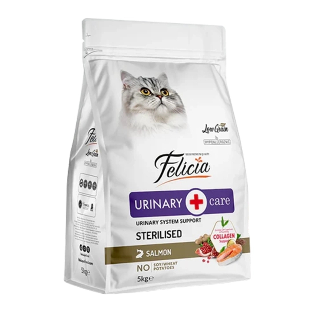 Felicia somonlu kısır kedi maması 5 kg ambalajı