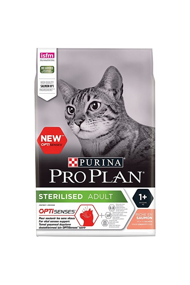 Pro Plan somonlu kısır kedi maması 3 kg ambalajı