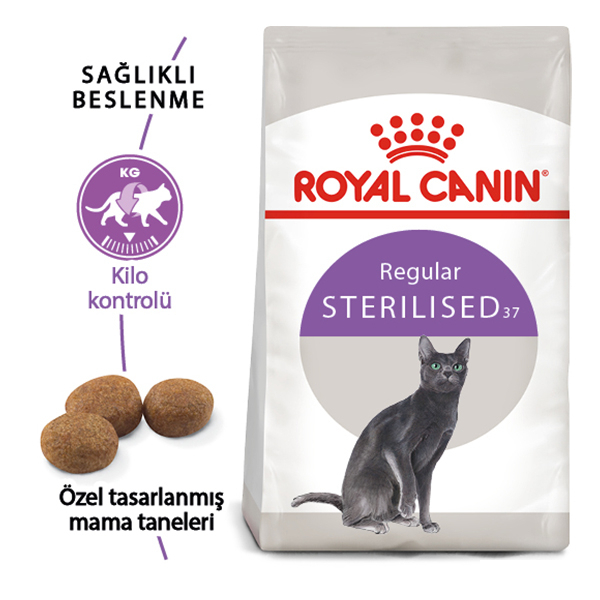Royal Canin Sterilised 37 kısır kedi maması 2 kg ambalajı